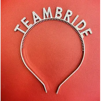 Gümüş Renk Team Bride Taç – Gelin ve Nedime Tacı