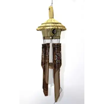 Hasır Kuş Yuvalı Bambu Çan 3dıarta-12-20