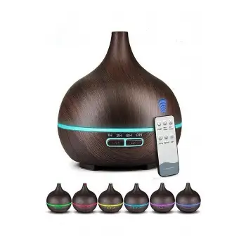 Hava Nemlendirici 7 Led Işıklı Aromatik Oda Kokusu 550 Ml Kahve Aroma Difüzörü Buhar Makinası