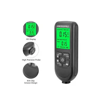 HW-300PRO Araba Boyası Film Otomatik Kalınlık Ölçer 0-2000UM Fe & NFe Kaplama Kalınlık Test Cihazı M