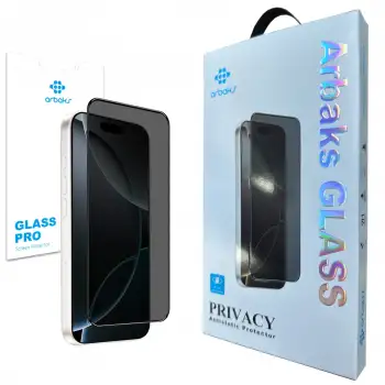 IP 15 Pro Max / 15 PLUS / 16 PLUS – İphone Hayalet Antistatik ESD Cam Tam Kaplayan Arbaks