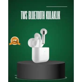iPhone Pro ve Pro Max Uyumlu TWS Bluetooth Kulaklık Gürültü Engelleyici