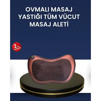 Isıtma Özellikli Derin Yoğurma Masaj Yastığı Priz & Çakmak Girişli