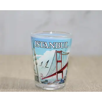 İstanbul Temalı Cam Shot Bardak