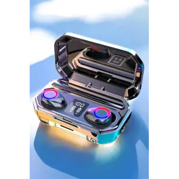 Kablosuz Bluetooth Kulaklık Dijital Göstergeli Uzun Pil Ömrü