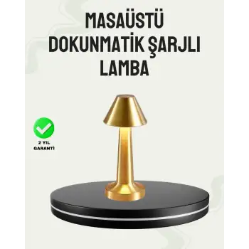 Kablosuz LED Masa Lambası 1800mAh 3 Renk Aydınlatma Dokunmatik