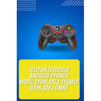 Kablosuz Oyun Kolu Bluetooth Joystick Gamepad Android Uyumlu