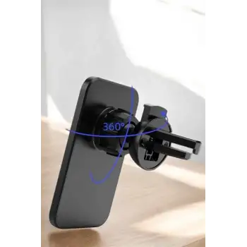 Kablosuz Şarj Aleti Magsafe Araç Içi Manyetik Şarj 15W İOS Uyumlu