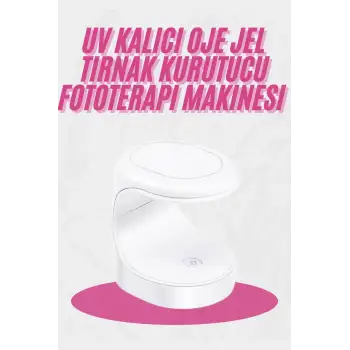 Kalıcı Oje Kurutucu Mini UV Işınlı Taşınabilir Hızlı ve Pratik Oje Kurutucu