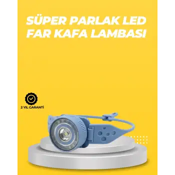 Kampçı Kafa Lambası Su Geçirmez Çok Modlu LED