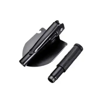 Katlanır Portatif Kazma Kürek Seti Portatif Çelik Taşıma Çantalı Pusulalı