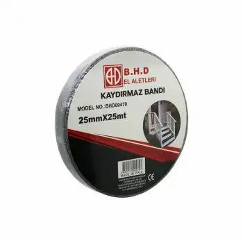Kaydırmaz Siyah Bant 25 mm X 25 mt