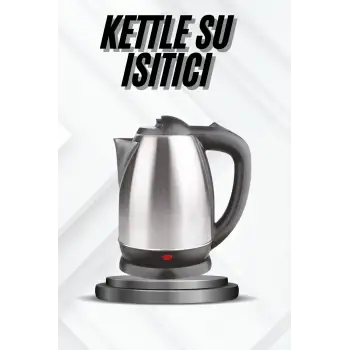 Kettle Su Isıtıcı C F Priz Uyumlu 220 - 240 V Paslanmaz Çelik Kablolu