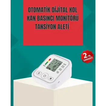 Kol Tipi LCD Ekranlı Elektronik Tansiyon Monitörü