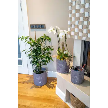 Kulplu Yuvarlak Düzenleyici Çok Amaçlı Kolay Taşınabilen Organizer Keçe Sepet (mega) 03648