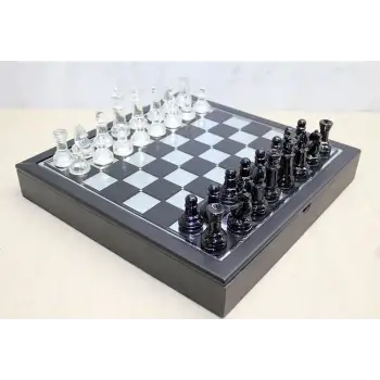 Kutulu Cam Satranç Seti Alk3531