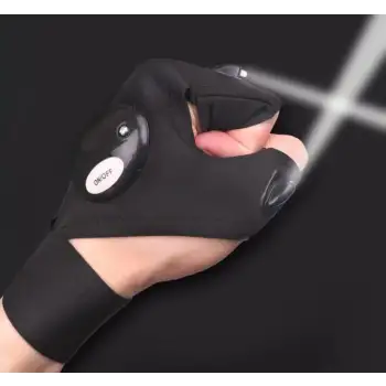 Led Işıklı Çalışma Eldiveni Sağ Sol Çift