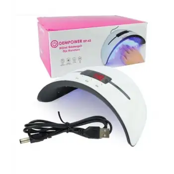 Ledli Profesyonel Taşınabilir Etkili ve Tasarımlı Dijital Göstergeli Oje Kurutucu