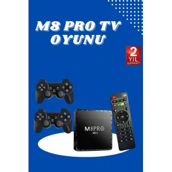 M8 PRO MINI 4 8 10 K HD HDR Android Tv 5G Retro 10000 Oyunlu