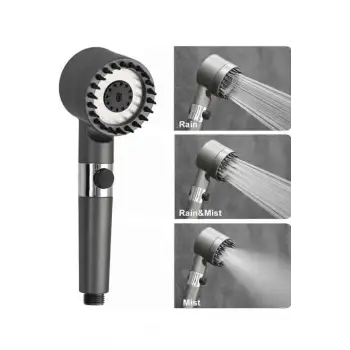 Masaj Etkili Turbolu Çok Fonksiyonlu Filtreli Duş Başlığı Yeni Nesil