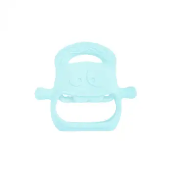 Mavi Bebek Silikon Diş Kaşıyıcı