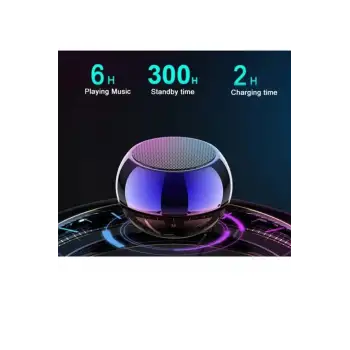 Metal Mini Kablosuz Hoparlör Şarjlı 4w Mini Bluetooth Speaker Tws Özellikli Ses Bombası