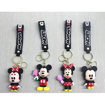 Miki Ve Mini Maus Silikon Anahtarlık Alk4262