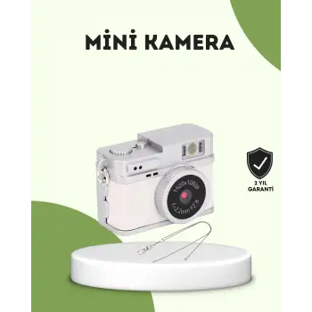 Mini HD Dijital Kamera 1080P Kordonlu Taşınabilir Retro Model