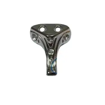 Moda Taşlı Ahşap Sandık Ayağı, Kutu Ayak 2,5 Cm - Nikel, 100 Adet