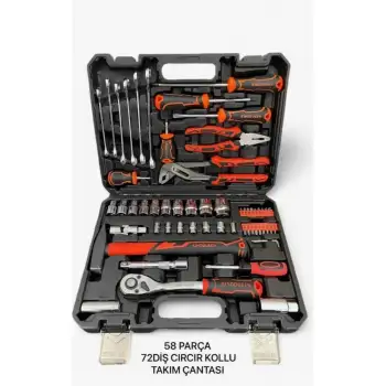 Model 58 Parça Lokma Anahtar Takımı 1-2 Ve 1-2 El Aletleri Seti 58 Parça