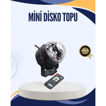 Müzik Sensörlü Renkli LED Parti Işığı