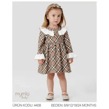 Mymio Ekose Elbise 4408 Ekose