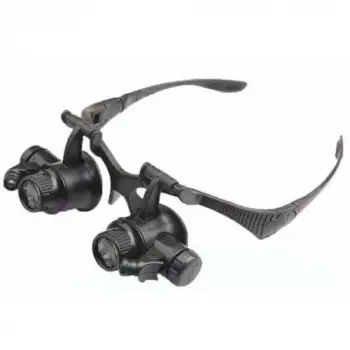 -Gözlük Modeli 10x 15x 20x 25x Lens,2led ışıklı,büyüteç