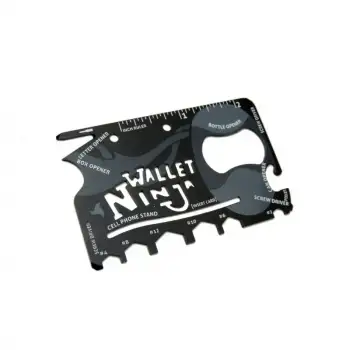 Ninja Wallet Survival Acil Durum Kiti / Kartı - 18 İn 1