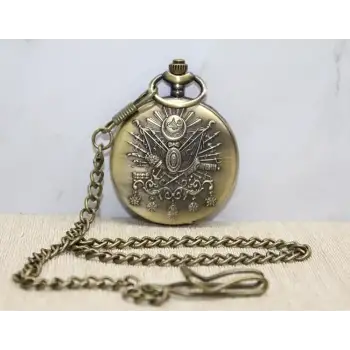 Osmanlı Devlet Arması Köstekli Saat Alk3983