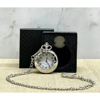 Özel Kutulu Gümüş Köstekli Saat