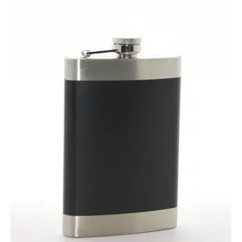 Paslanmaz Çelik Tekli 9 Oz Matara Siyah Renk