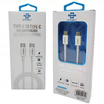 PD 60W(20V/3.4A) TYPE-C To TYPE-C Usb Şarj Kablosu VTX-073