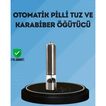 Pilli Baharat Değirmeni Karabiber Tuz ve Baharat Öğütücü