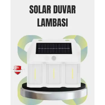 PIR Sensörlü Solar Lamba – Otomatik Şarj ve Gece Aydınlatma