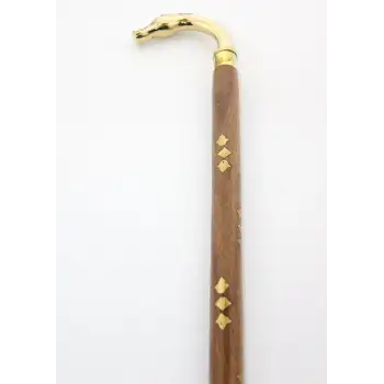 Pirinç At Büstü Baston Model 2