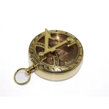 Pirinç Güneş Saati Ve Pusula Modeli 7830