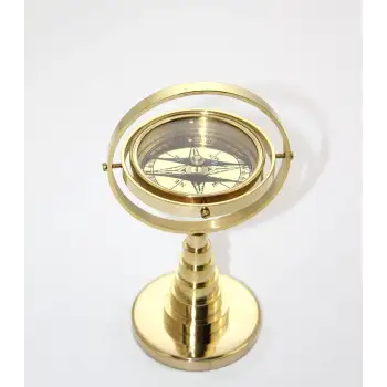 Pirinç Masa Üstü Pusula Model 1