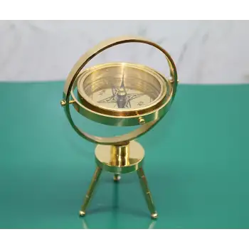 Pirinç Masa Üstü Pusula Model 2