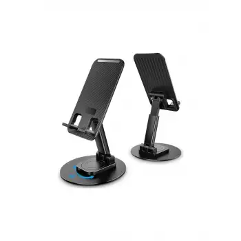 Plastik Katlanır 360 Derece Dönen Ayarlanabilir Telefon Tutucu Masaüstü ZM-0108D