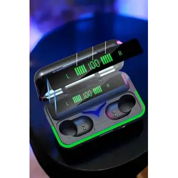 Powerbank Özellikli Kablosuz Bluetooth Kulaklık RGB Işıklı