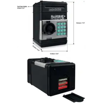 Pratik Elektronik Şifreli Kasa Otomatik Kağıt Para Alan Atm Kumbara