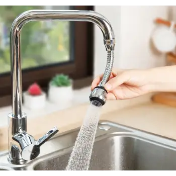 Pratik Hortumlu Esnek Su Tasarruflu 2 Modlu Musluk Başlığı