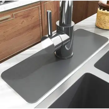 Pratik Su Emici Sihirli Lavabo Kenar Matı 38x13cm