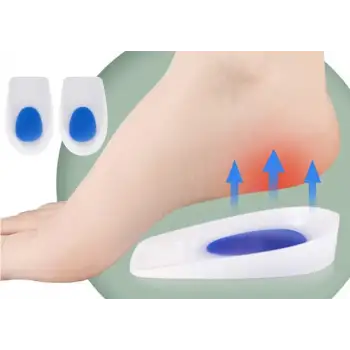 Pratik Topuk Silikonu Mavi Beyaz Küçük Boy Kadın